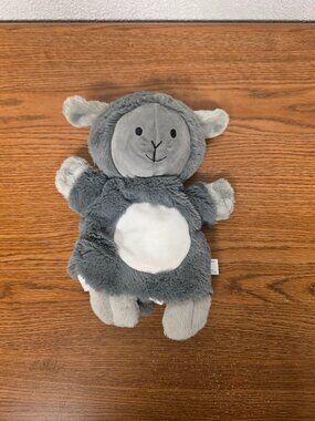 Plush Gray Lamb 10" Hand Puppet by Demdaco